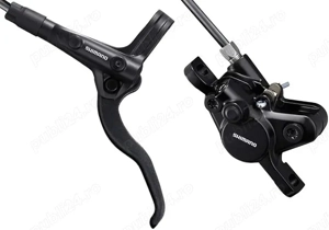 SHIMANO Bl-br Mt201+ Br-mt200 Altus, Kit frână hidraulică pe disc Unisex Adult, Negru, Spate
