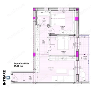 Apartament la cheie cu 3 camere si balcon zona Pictor Brana - imagine 4