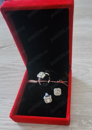 Set cercei si inel elegant