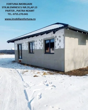 Casa in constructie si teren 615mp+90mp cota de drum, Dumbrava Rosie