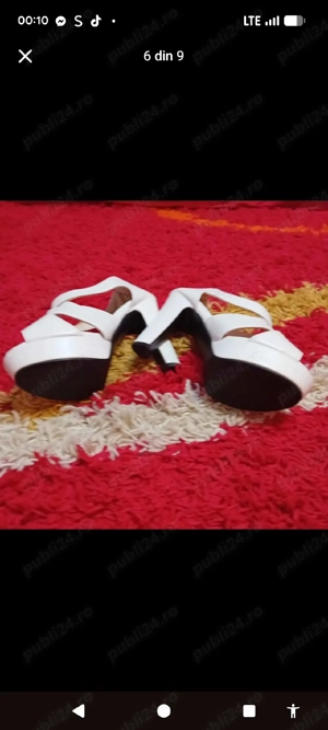 Sandale dama cu platforma si toc gros - imagine 2