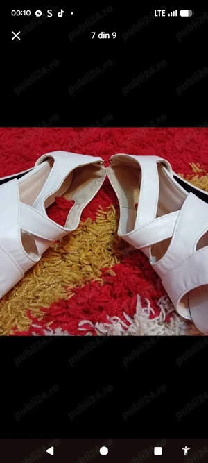 Sandale dama cu platforma si toc gros - imagine 4