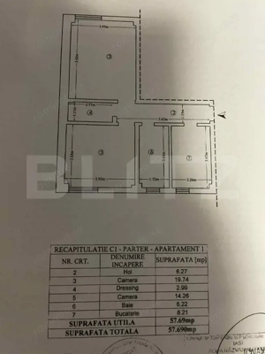Apartament 2 camere, 57.69 mp, zona Bucium - imagine 8