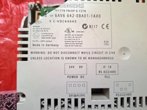 Monitor Siemens 6AV6 642-0BA01-1AX0 Simatic Touchpanel TP177B PN DP-6 cstn - imagine 5