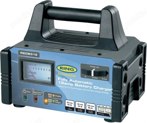 Încărcător baterie auto RING 12A – Automat, 6V/12V, Original nou