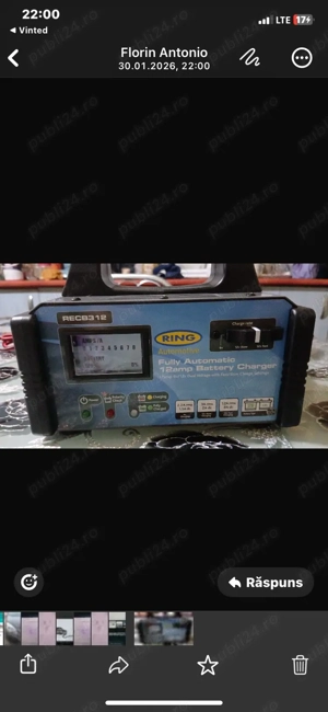 Încărcător baterie auto RING 12A – Automat, 6V/12V, Original nou - imagine 4