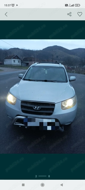 Vând Hyundai santa Fe 2007 cu motor defect - imagine 2