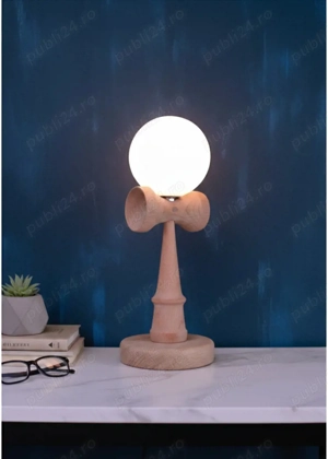 Kendama Lamp - Lampa de birou - Lampa de veghe - Veioza cu lumina dimabila - Lampa de dormitor