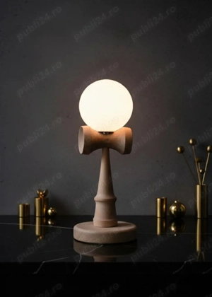 Kendama Lamp - Lampa de birou - Lampa de veghe - Veioza cu lumina dimabila - Lampa de dormitor - imagine 2