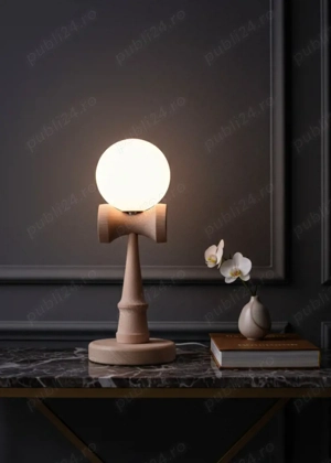 Kendama Lamp - Lampa de birou - Lampa de veghe - Veioza cu lumina dimabila - Lampa de dormitor - imagine 3