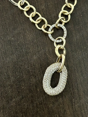 Lant aur dama 14k , are 15,18 grame la 400 lei gramul