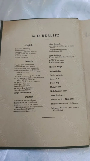 Carte veche Berlitz 1927   manual limbi străine, ediție rară, limba germana - imagine 4