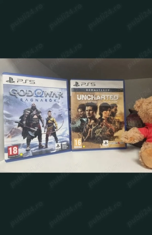 Jocuri pentru Ps 5 :God of war Ragnarok ; Uncarted ;Ronin ;UFC 5;Assassin