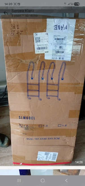 Scara inox  piscina noua - imagine 2