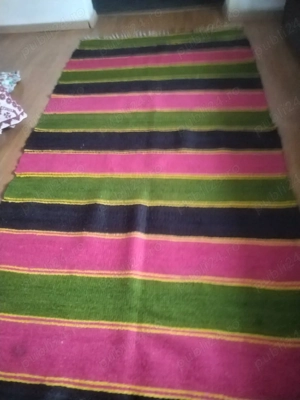 Covor tradițional din lână, țesut manual   2,5 m   1 m