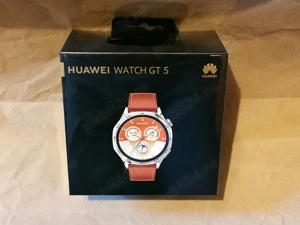 Smartwatch Huawei Watch GT 5,46MM,Brown Leather Strap,NOU,SIGILAT,GARANTIE!