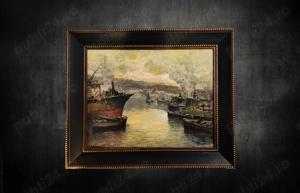 Superba marina - tehnica mixtă pe pânză - Gianni Di Guida (n. 1965)