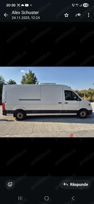 ,Volkswagen Crafter, 2018, Instalație Frigorifica Konvecta, 78000 Km.