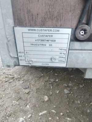 Vând remorca 2 axe cu prelata - imagine 3