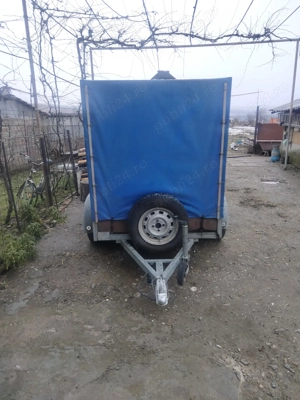 Vând remorca 2 axe cu prelata - imagine 4