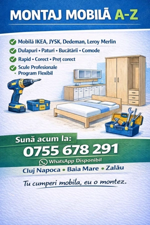 Montaj mobilă la domiciliu