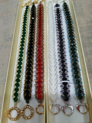 Brățară Handmade   Cristale Biconice & Mărgele Japoneze