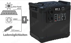 Power Station - Panou Solar Generator Statie  incarcare 2000W  LiFePO4 - imagine 3