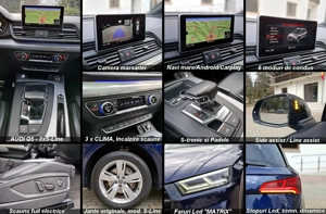 AUDI Q5-3xS-Line QUATRO MATRIX Virtual PIELE Navi Mare HeadUP sunet B&O Shadow Line Unic p. 152000km - imagine 5