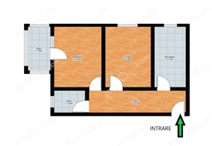 Apartament 2 camere balcon loc parcare zona Turnisor din Sibiu - imagine 5