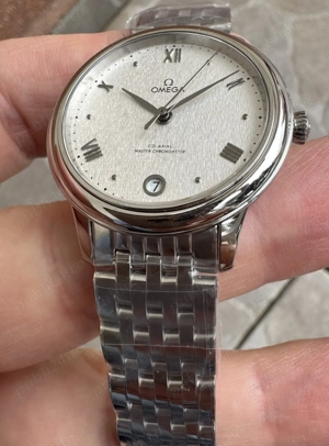 Omega De Ville Prestige Ladies 34 mm White Dial VSF A8800 - imagine 2