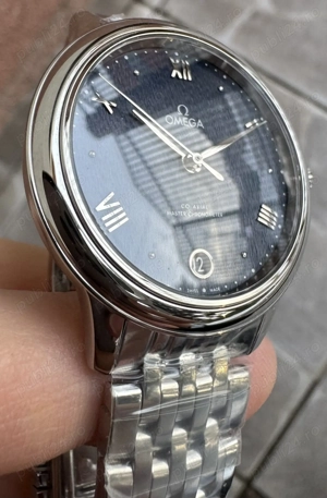 Omega De Ville Prestige Ladies 34 mm Blue Dial VSF A8800 - imagine 2