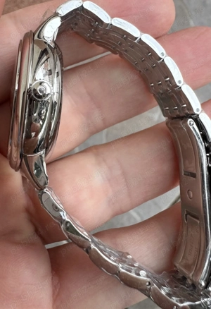 Omega De Ville Prestige Ladies 34 mm Blue Dial VSF A8800 - imagine 4