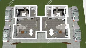 Casa intabulata de 4 camere cu 2 bai si teren de 200 mp in Selimbar - imagine 2