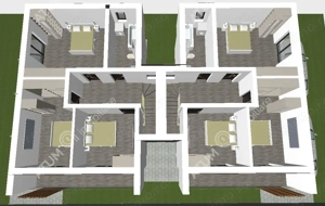 Casa intabulata de 4 camere cu 2 bai si teren de 200 mp in Selimbar - imagine 3