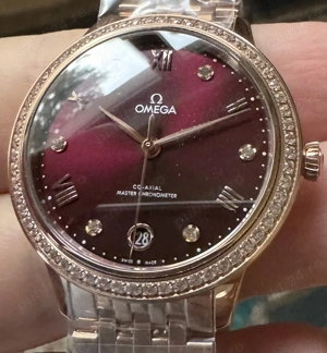 Omega De Ville Prestige Ladies 34 mm Rose Gold Brown Dial VSF A8800