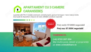 Comision 0 - Apartament cu 3 camere central   str. Racoviței