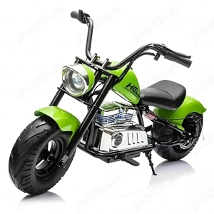 Motocicleta Kinderauto Old School, 300W, 24V, cu roti gonflabile - imagine 4