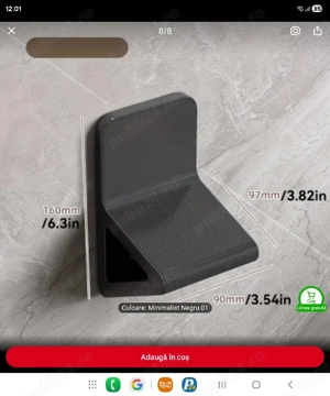 Suport picior cada sau dus 