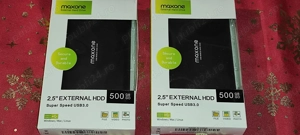 2 harduri externe hdd sigilate 500 gb fiecare usb 3.0 total 1 tb  maxone 