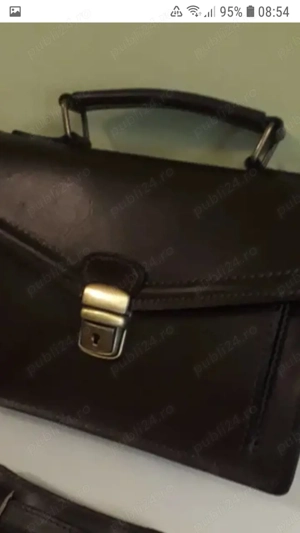 Geanta borseta piele naturala noua  barbati 