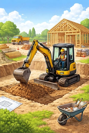 Executam decopertari   sapaturi terasament 