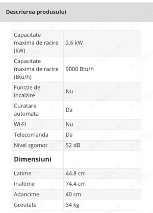 Aparat mobil Aer conditionat Whirlpool  - imagine 3