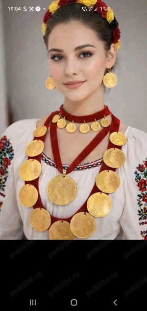 vând monede placate cu aur de 24 de karate moneda este identică cu cea reală are același gramaj prim - imagine 2