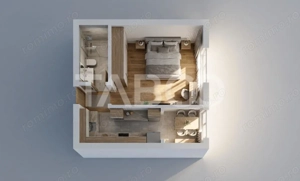 Garsoniera in Strand la etajul 1 cu pivnita de 12 mp si balcon