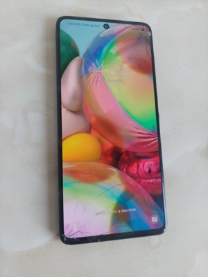[A71] Vând Samsung Galaxy A71 [cu sticla spartă dar perfect funcțional] [poze reale]