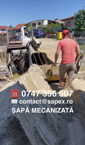 Turnare sapa mecanizata elicopterizata