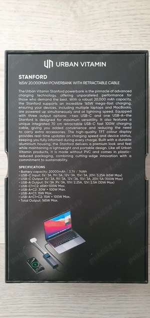 Baterie externa ultra rapida premium 165W, Samsung, Iphone, Huawei, Oppo, Xiaomi, OnePlus si laptop - imagine 2