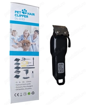 Aparat de tuns câini oi pisici lamă inox, pachet complet tuns animale eficient acasă sau profesional - imagine 4