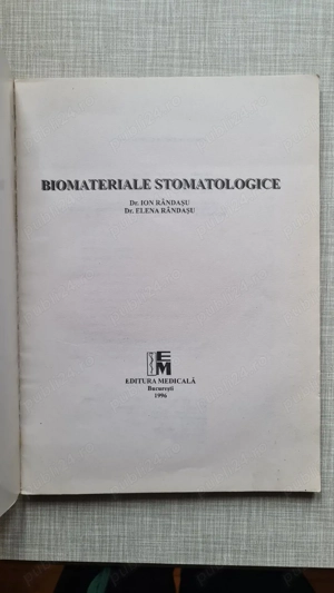 Biomateriale stomatologice Ion Randasu Elena Randasu 1996 - imagine 2