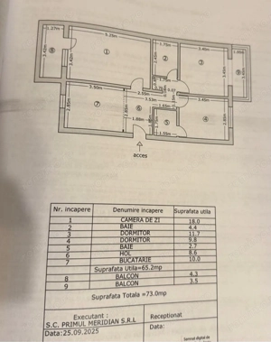 vand apartament 3 camere centru - imagine 2
